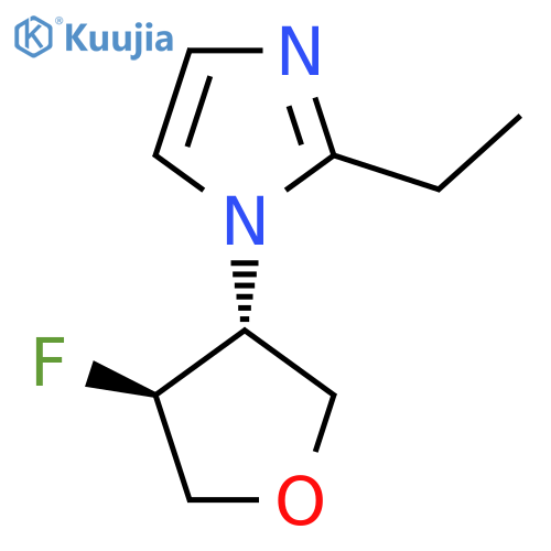 2-ethyl-1-(3R,4S)-4-fluorooxolan-3-yl-1H-imidazole structure