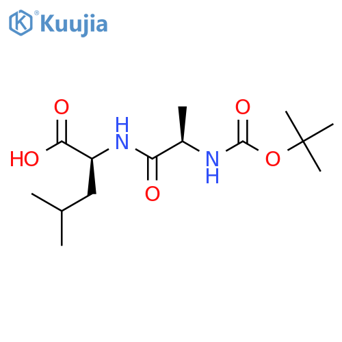 (2S)-2-(2R)-2-{(tert-butoxy)carbonylamino}propanamido-4-methylpentanoic acid structure