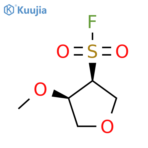rac-(3R,4S)-4-methoxyoxolane-3-sulfonyl fluoride structure