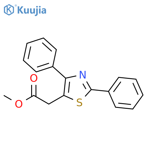 Methyl 2,4-diphenyl-5-thiazoleacetate structure