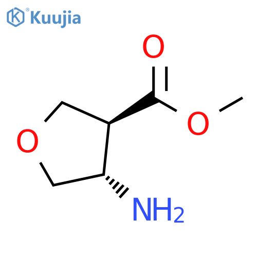 (3S,4S)-4-Amino-tetrahydro-furan-3-carboxylic acid methyl ester structure