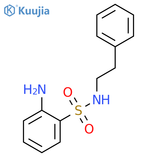 2-amino-N-(2-phenylethyl)benzenesulfonamide structure