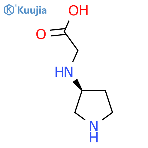 2-{(3S)-pyrrolidin-3-ylamino}acetic acid structure