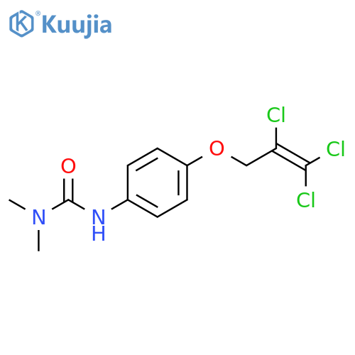 Urea, N,N-dimethyl-N'-[4-[(2,3,3-trichloro-2-propenyl)oxy]phenyl]- structure