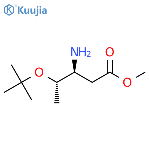 methyl (3S,4S)-3-amino-4-(tert-butoxy)pentanoate structure