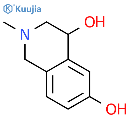 1,2,3,4-Tetrahydro-4,6-dihydroxy-2-methyl-isoquinoline structure