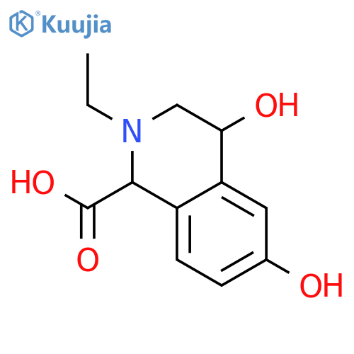 1-Isoquinolinecarboxylicacid, 2-ethyl-1,2,3,4-tetrahydro-4,6-dihydroxy- structure