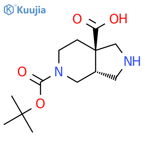 rac-(3aR,7aR)-5-(tert-butoxy)carbonyl-octahydro-1H-pyrrolo3,4-cpyridine-7a-carboxylic acid, cis structure