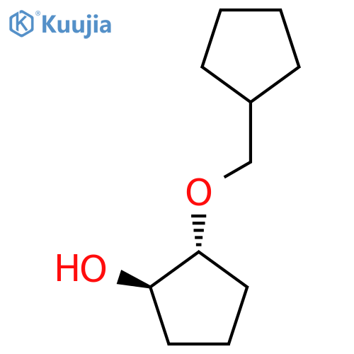 (1R,2R)-2-(cyclopentylmethoxy)cyclopentan-1-ol structure