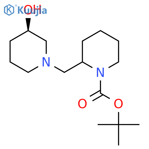 tert-butyl 2-{(3R)-3-hydroxypiperidin-1-ylmethyl}piperidine-1-carboxylate structure