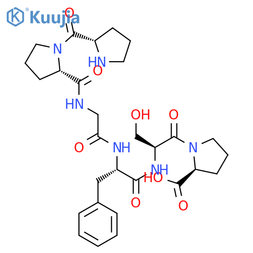 Bradykinin (2-7) acetate salt H-Pro-Pro-Gly-Phe-Ser-Pro-OH acetate salt structure