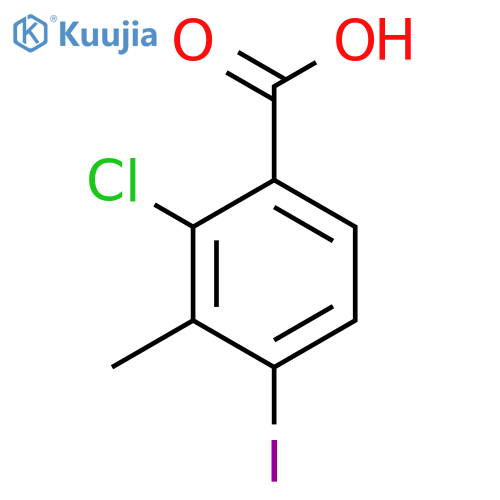 2-Chloro-4-iodo-3-methylbenzoic acid structure