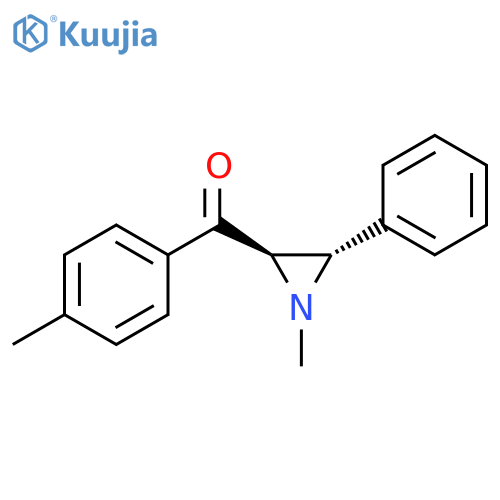 Methanone, (4-methylphenyl)[(2R,3S)-1-methyl-3-phenyl-2-aziridinyl]-, rel- structure