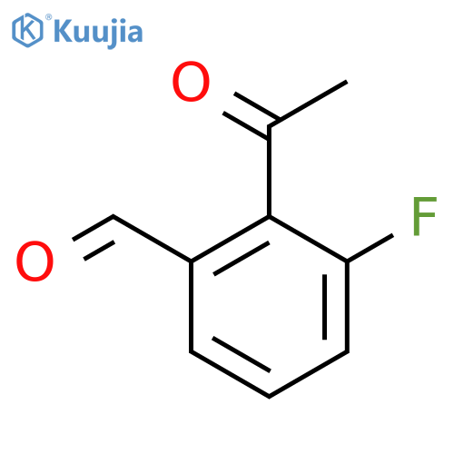 2-Acetyl-3-fluorobenzaldehyde structure