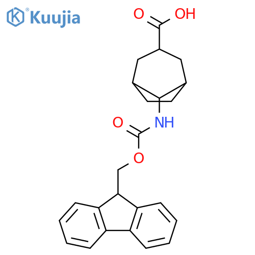 Bicyclo[3.2.1]octane-3-carboxylic acid, 8-[[(9H-fluoren-9-ylmethoxy)carbonyl]amino]- structure