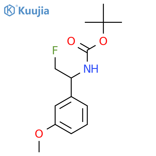 tert-butyl N-2-fluoro-1-(3-methoxyphenyl)ethylcarbamate structure
