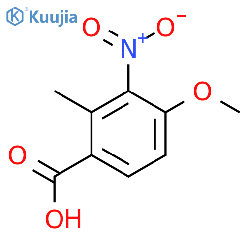 4-Methoxy-2-methyl-3-nitrobenzoic acid structure