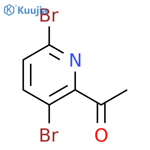 1-(3,6-Dibromopyridin-2-yl)ethan-1-one structure