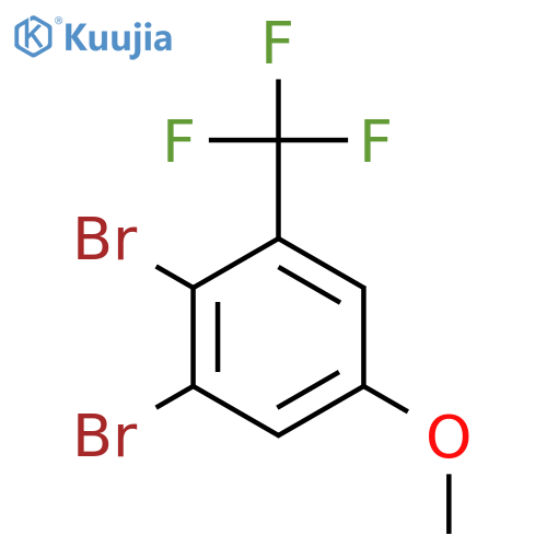 1,2-Dibromo-5-methoxy-3-(trifluoromethyl)benzene structure