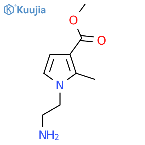 methyl 1-(2-aminoethyl)-2-methyl-1H-pyrrole-3-carboxylate structure