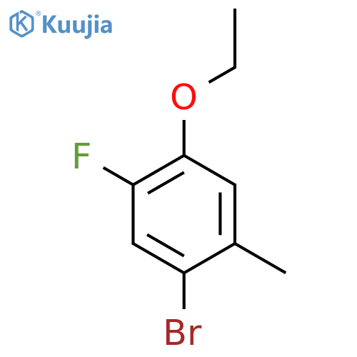 1-Bromo-4-ethoxy-5-fluoro-2-methylbenzene structure