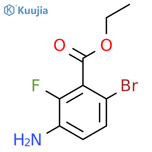 Ethyl 3-amino-6-bromo-2-fluorobenzoate structure