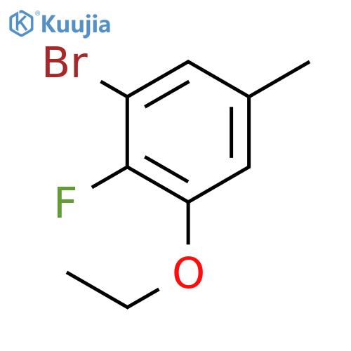 1-Bromo-3-ethoxy-2-fluoro-5-methylbenzene structure