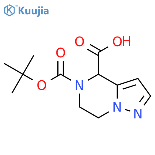 5-(tert-butoxy)carbonyl-4H,5H,6H,7H-pyrazolo1,5-apyrazine-4-carboxylic acid structure