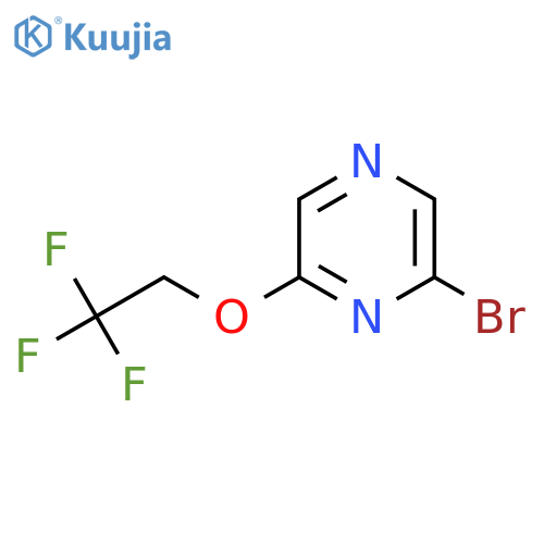 2-Bromo-6-(2,2,2-trifluoroethoxy)pyrazine structure
