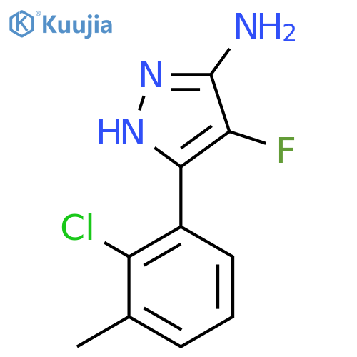 3-(2-chloro-3-methylphenyl)-4-fluoro-1H-pyrazol-5-amine structure