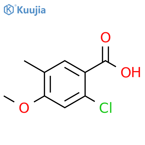 2-Chloro-4-methoxy-5-methylbenzoic acid structure