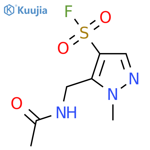 5-(acetamidomethyl)-1-methyl-1H-pyrazole-4-sulfonyl fluoride structure