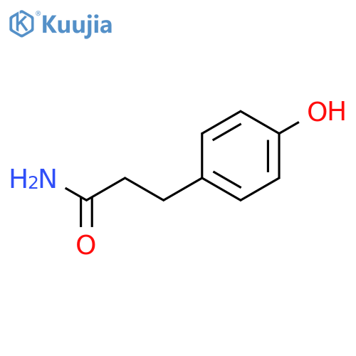 3-(4-Hydroxyphenyl)propionamide structure
