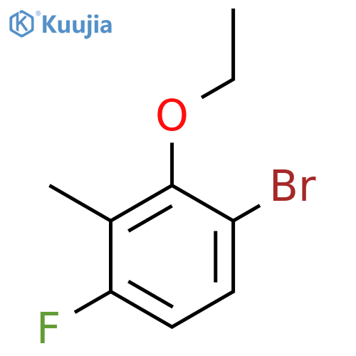 1-Bromo-2-ethoxy-4-fluoro-3-methylbenzene structure
