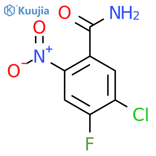 5-chloro-4-fluoro-2-nitrobenzamide structure