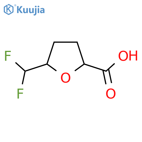 5-(difluoromethyl)oxolane-2-carboxylic acid structure