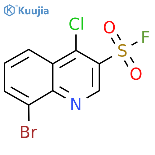 8-Bromo-4-chloroquinoline-3-sulfonyl fluoride structure