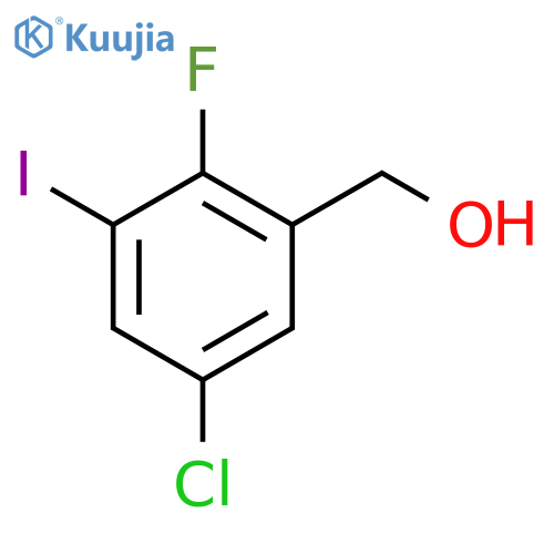 (5-Chloro-2-fluoro-3-iodophenyl)methanol structure