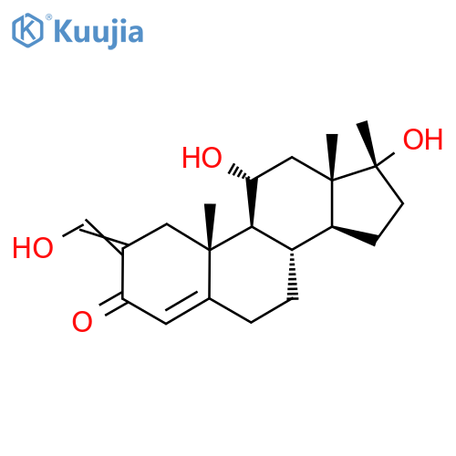 (8S,9S,10R,11R,13S,14S,17R)-11,17-dihydroxy-2-(hydroxymethylidene)-10,13,17-trimethyl-1,6,7,8,9,11,12,14,15,16-decahydrocyclopenta[a]phenanthren-3-one structure