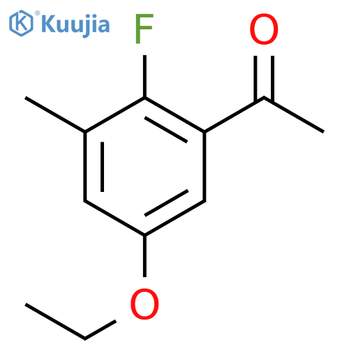 1-(5-Ethoxy-2-fluoro-3-methylphenyl)ethanone structure