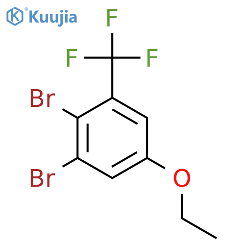 1,2-Dibromo-5-ethoxy-3-(trifluoromethyl)benzene structure