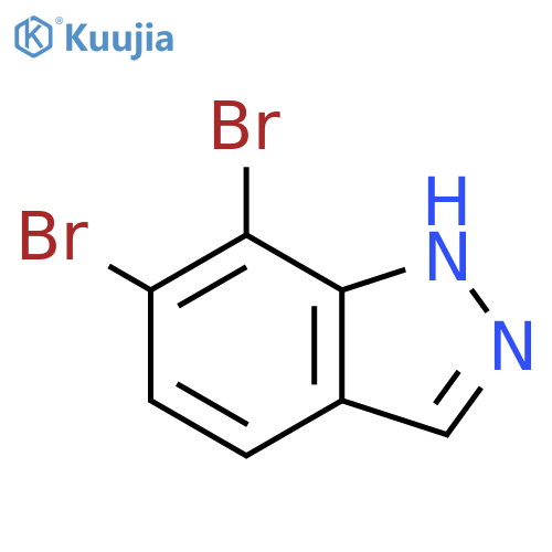 6,7-dibromo-1H-indazole structure
