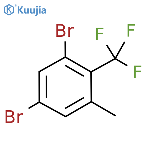 1,5-Dibromo-3-methyl-2-(trifluoromethyl)benzene structure