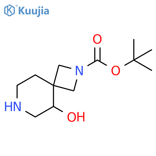 2,7-Diazaspiro[3.5]nonane-2-carboxylic acid, 5-hydroxy-, 1,1-dimethylethyl ester structure