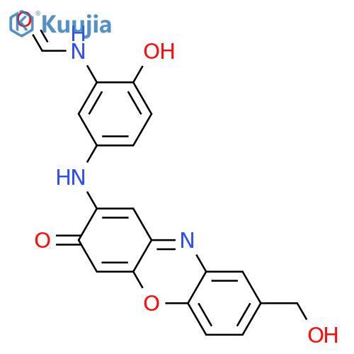 2-Amino-8-(hydroxymethyl)-3H-phenoxazin-3-one; N-(3-Formamido-4-hydroxyphenyl) structure