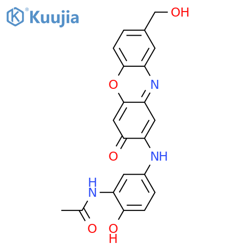 2-Amino-8-(hydroxymethyl)-3H-phenoxazin-3-one; N-(3-Acetamido-4-hydroxyphenyl) structure
