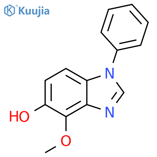 1H-Benzimidazol-5-ol, 4-methoxy-1-phenyl- structure