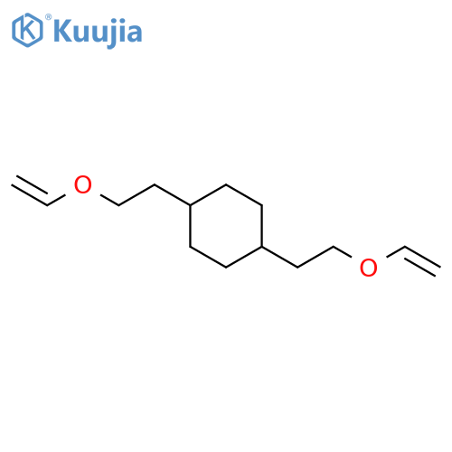 Cyclohexane, 1,4-bis[2-(ethenyloxy)ethyl]- structure