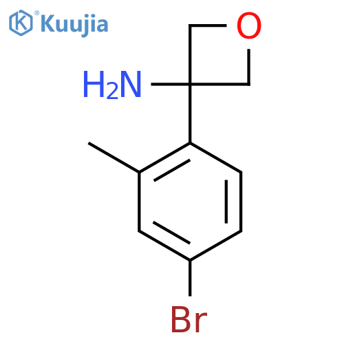 3-(4-bromo-2-methylphenyl)oxetan-3-amine structure