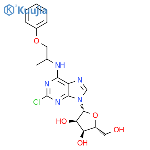 Adenosine,2-chloro-N-(1-methyl-2-phenoxyethyl)- (9CI) structure